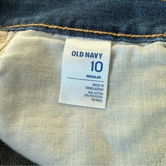 Old Navy The Flirt Blue Jean Shorts Size 10 Classic Cut Off  and Frayed Hem - Picture 4 of 8